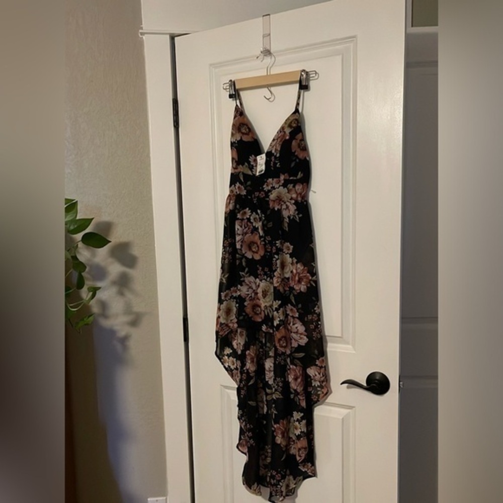 Love Tree Floral High Low Dress